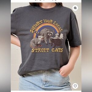 Next Level, women’s / juniors STREET CATS T-SHIRT, size Med.